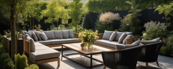 salon bas de jardin